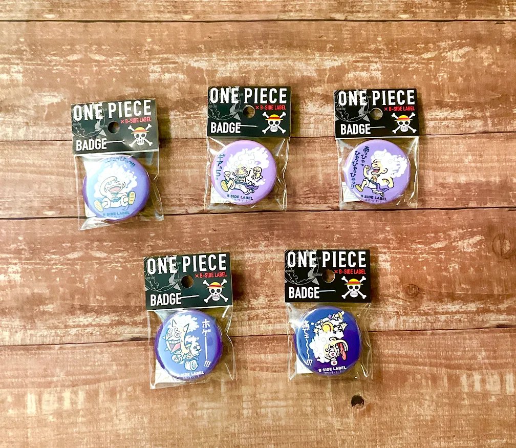ワンピース onepiece 麦わらストア新宿 缶バッジ 5個 ゾロ B
