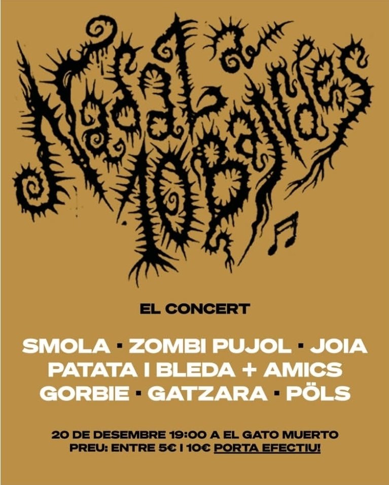 Dissabte 20 de desembre al CSO Gato Muerto, cantada de nadales