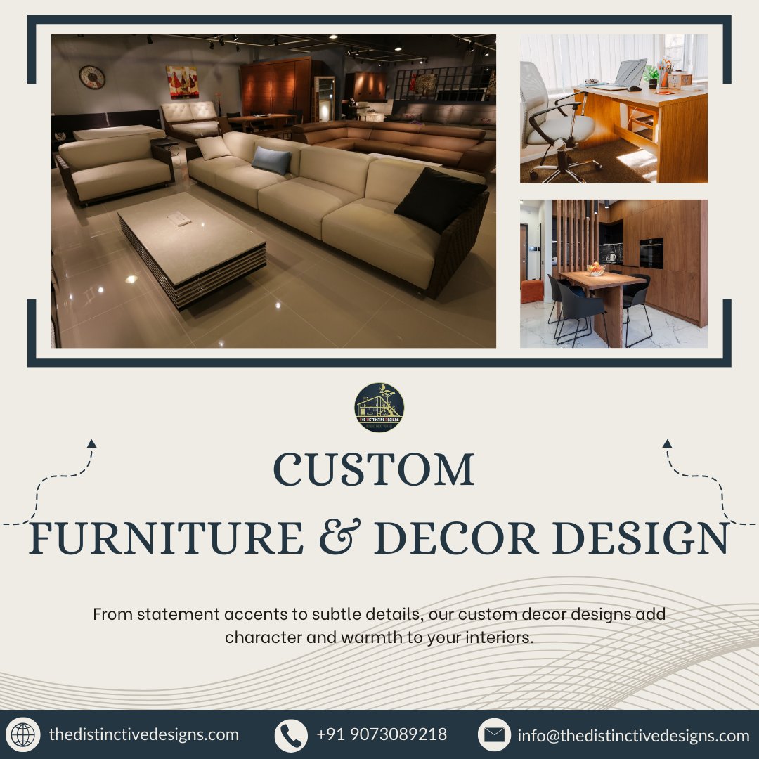 DesignsThe16785's tweet photo. Transform your space with custom furniture &amp; décor design—crafted to reflect your style and elevate your interiors. From statement pieces to subtle accents, we bring warmth, character, and creativity to every corner of your home.
#InteriorDesign #CustomFurniture #HomeDecor https://t.co/hxywChfZ2X