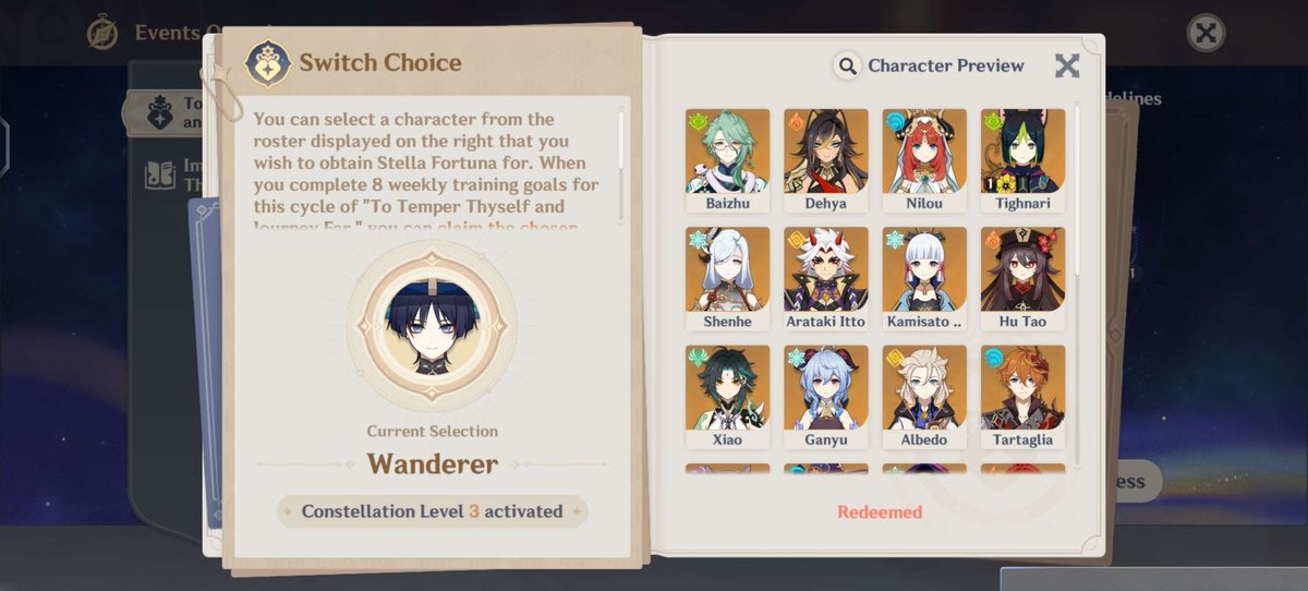 ak kira bisa wanwan lagi,, ada saran ambil cons siapa? mereka semua masih c0, xiao-ganyu-itto-childe ada sign