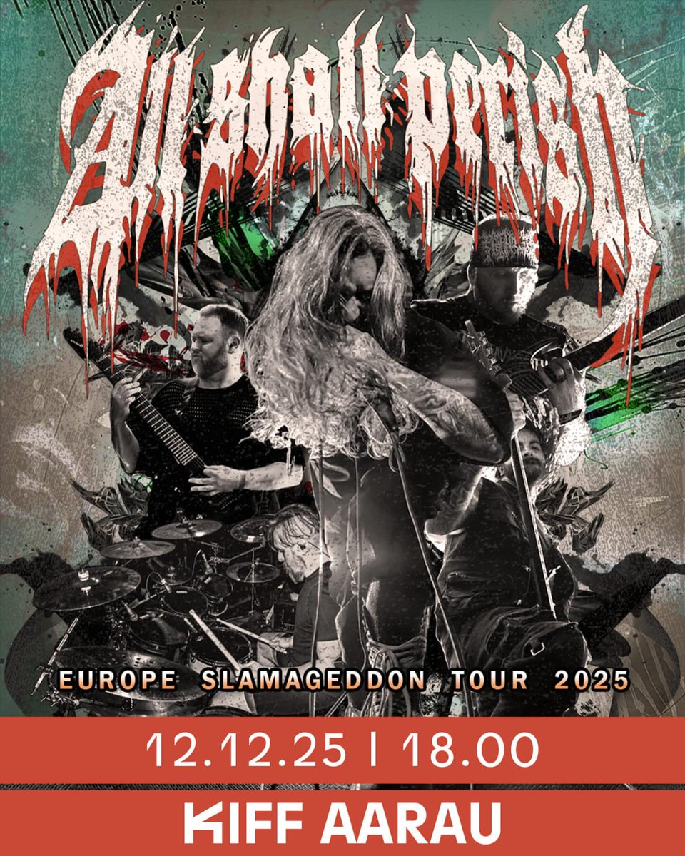 Soll wohl nicht mehr so viele Tickets für diese Show im KIFF Aarau haben... All Shall Perish #deathcore #kiffaarau