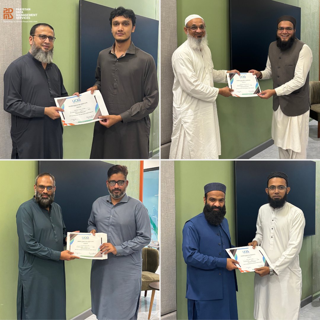 Pakdata1's tweet photo. At Pakistan Data Management Services, we believe that meaningful technology begins with a meaningful connection to Allah. In this spirit, our team recently completed Level 1 of the “Understand the Quran” course by Understand Quran Global (UQG)

#PakistanDataManagementServices https://t.co/ypkqXAPsWJ