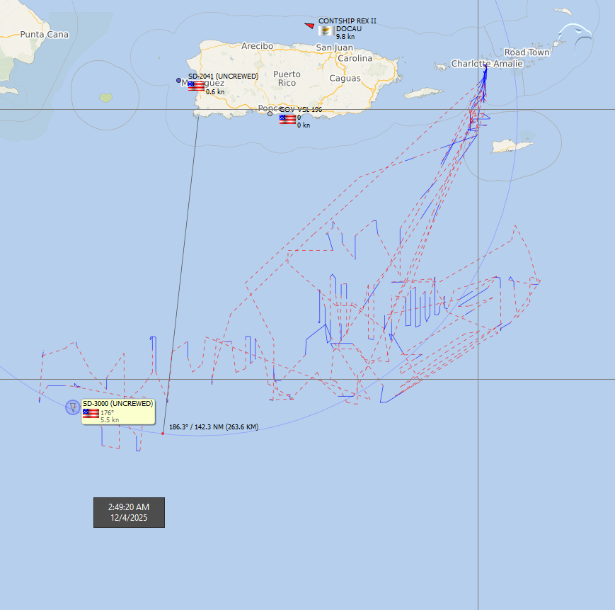 FlconEYES's tweet photo. SD-3000 (UNCREWED) 338432794
#Saildrone #USNavy

Últimos 90 días de actividad navegados, en el mapa. 

#VesselAlert #AIS #Maritime #OSINT #4Dec https://t.co/qI5eB8dT0c