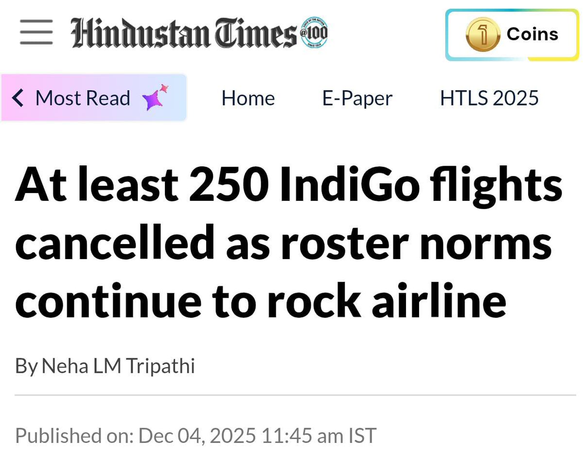 INCIndia's tweet image. For the last several days, many flights are getting cancelled. Passengers are stressed, losing money and wasting hours at airports.

But the Modi government is not taking this seriously. When citizens suffer, governance cannot remain on autopilot.

People must be compensated for…