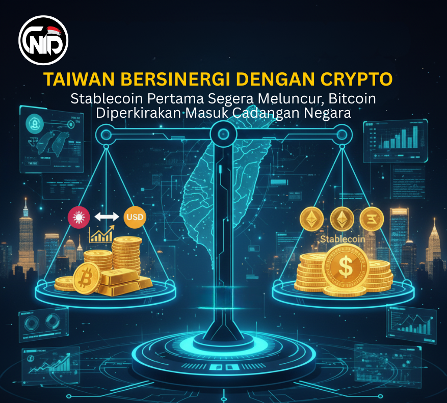 CryptoNews_Indo's tweet photo. Taiwan siap luncurkan stablecoin nasional di 2026.
Regulasi baru mengadopsi MiCA, dan pada tahap awal hanya lembaga teregulasi yang boleh menerbitkan.
Yang menarik: pemerintah juga mempertimbangkan Bitcoin sebagai cadangan negara.

🔗 https://t.co/H9vLJ3S8KR https://t.co/VDxDRiYTBo