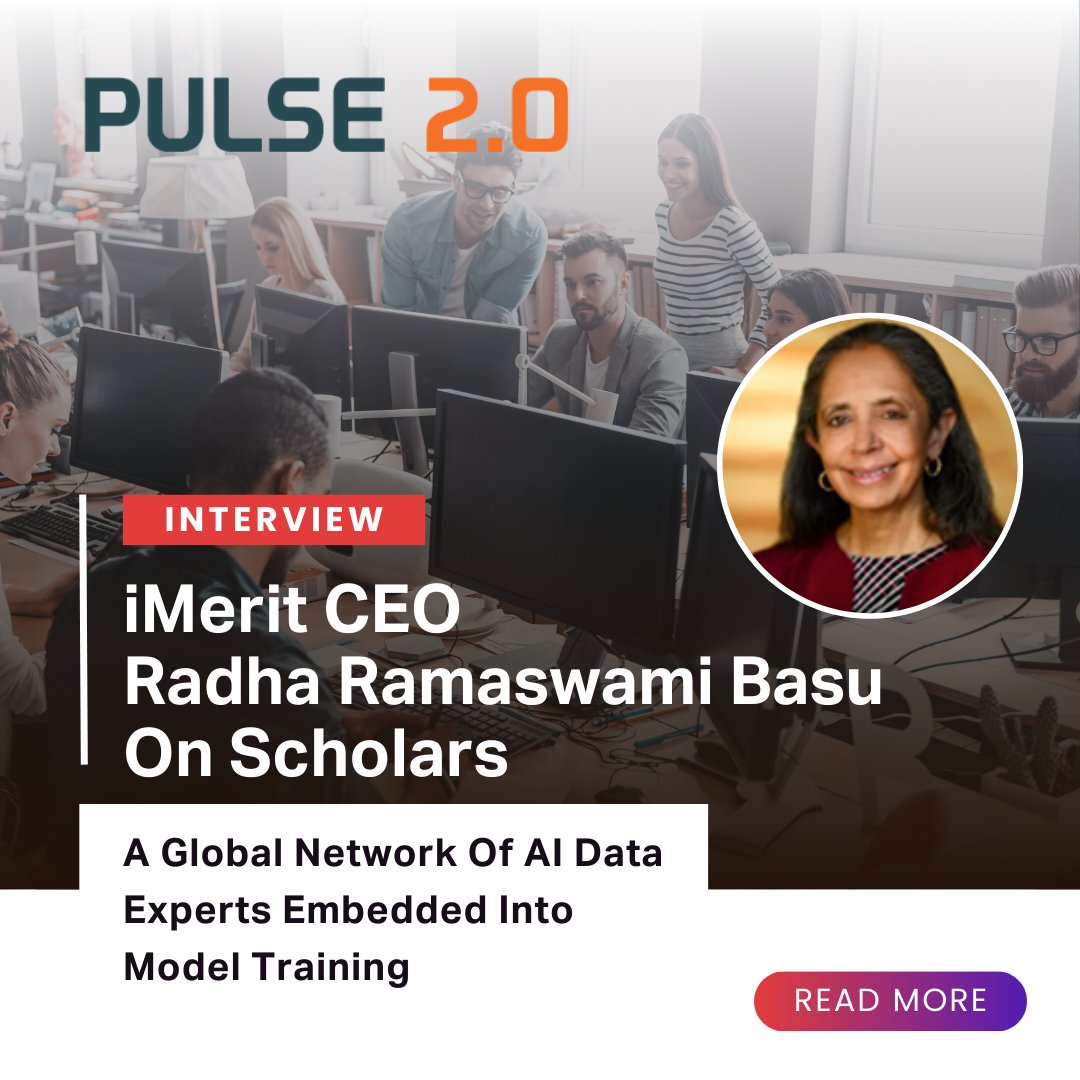 iMeritDigital's tweet image. @pulse2news (Pulse 2.0) features iMerit CEO Radha Ramaswami Basu: “Without precision data, models fail at the last mile.” A clear look at why expert-led data is now defining the next phase of enterprise AI.

Full story: pulse2.com/imerit-profi... #iMerit #AIData #ModelTraining