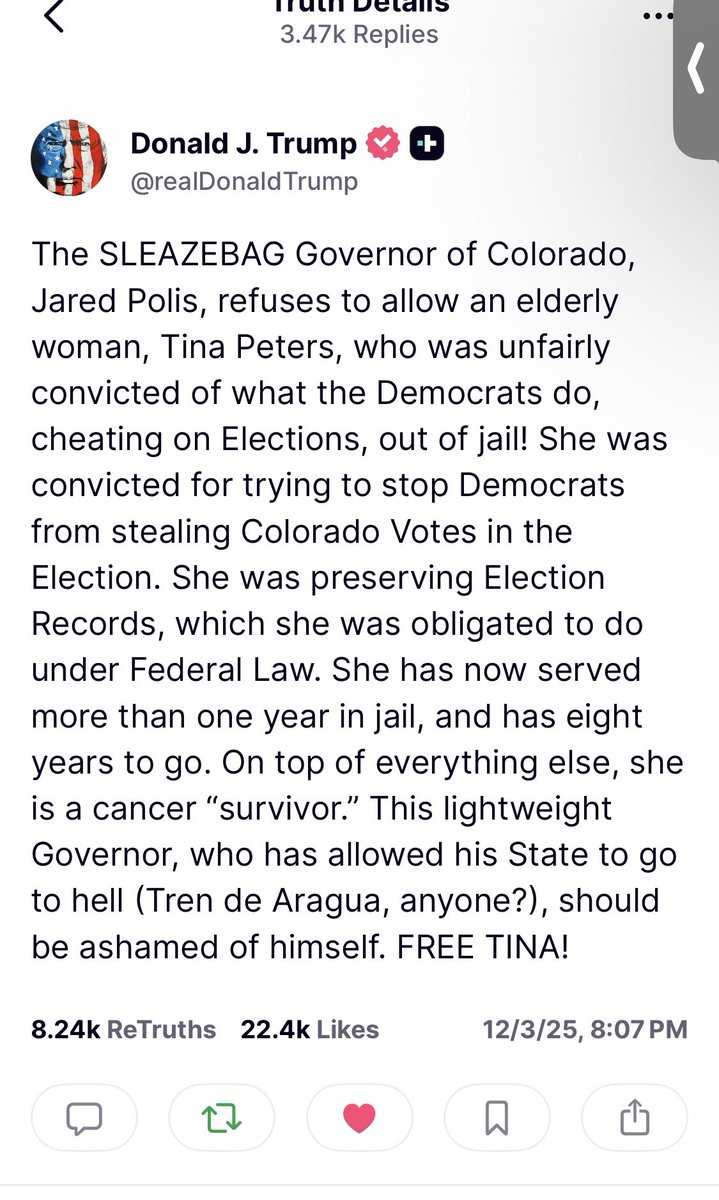 Free Tina Peters tweet media