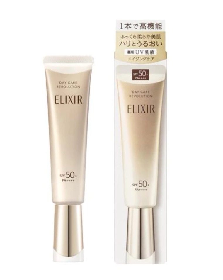 numjshop's tweet image. ✨💛พร้อมส่ง 850 บาท ELIXIR ครีมกันแดด Day Care Revolution SPF 50+ PA++++ 35ml : ครีมกันแดดผิวสวย Anti-aging UV suncare ปกป้องพร้อมฟื้นบำรุงคอลลาเจน* เผยผิวดูเปล่งปลั่ง อ่อนเยาว์ขึ้น มอบการปกป้องผิวเต็มประสิทธิภาพควบคู่ไปกับการฟื้นบำรุงผิวที่โดนรังสี UV ทำร้าย

#ELIXIR #นัมสต็อค