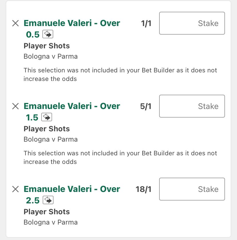 KPlayerProps's tweet photo. Bologna vs Parma 🇮🇹

Few picks here so will be a thread!

Valeri - 1.09 shots p90, 6/7 of those from OTB, had 21/27 from OTB last season, 3 on target, 1 goal 
Britschigi - hit the bar vs Bologna in league from OTB, had 3 shots OTB last round and scored from OTB as well https://t.co/4EPaOPpMSB