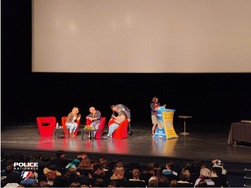 SAINTES : le commissariat de Saintes participe aujourd'hui à une journée de sensibilisation sur la vulnérabilité et la soumission chimique organisée par l’association Soroptimist International en partenariat avec la mairie, le Centre Hospitalier et le tribunal .