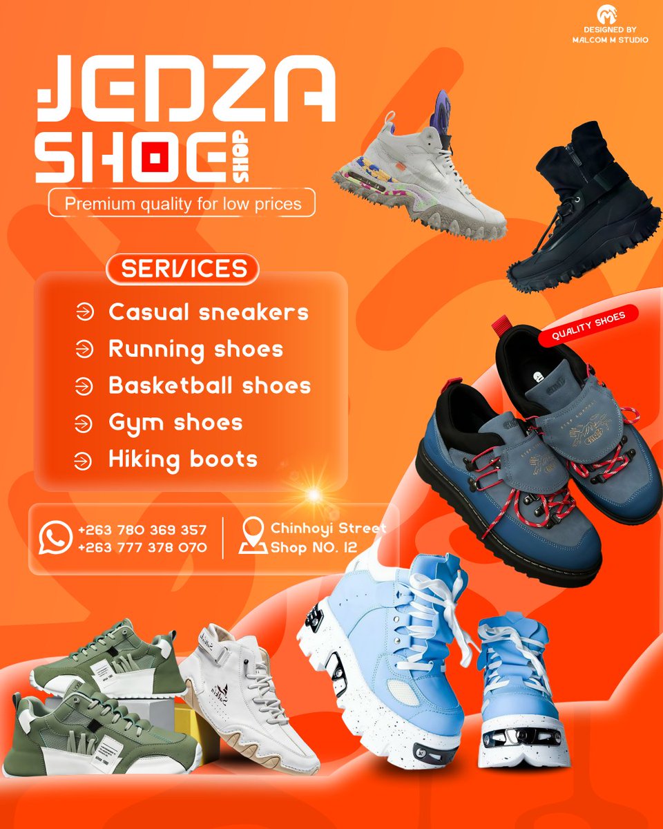 MalcomMStudio's tweet image. The design i just created for a client that sales fantastic kicks🔥 

#ShoeStore #SneakerVibes #KicksOfTheDay #SneakerLove #FreshKicksOnly #BrandDesign #PosterDesign #CreativeMarketing #GraphicDesigners #DailyDesigns #ShoeAddictProblems #SneakerCrush #FootwearBrand