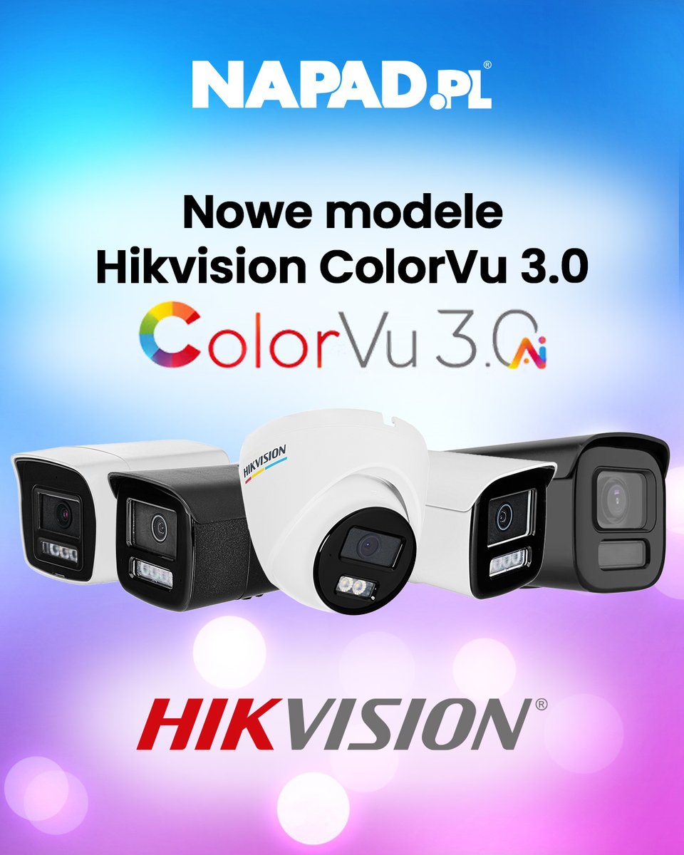 napadpl's tweet image. 🔥Nowe kamery Hikvision ColorVu 3.0!

Nasza oferta powiększyła się o kolejne kamery Hikvision ColorVu 3.0, zapewniające doskonały, kolorowy obraz 24/7!

👉Poznaj produkty i technologię:
🔗bit.ly/hik-colorvu3-n…

#Hikvision #CCTV #ColorVu #Monitoring #SystemyZabezpieczeń