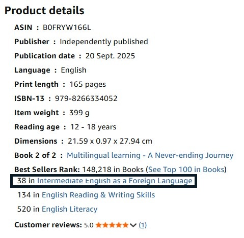 LinguistMarco's tweet image. I’m so grateful to all of you who recently bought my English book. Your support means the world.
Thank you! #booktwt #booklover #english_language_learning