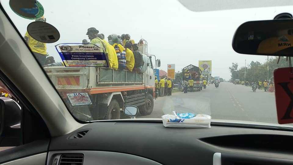 Photo! Its done today in Kasese. Next  president's stop this evening is  Bunyangabu district. 
#KGRUPDATES