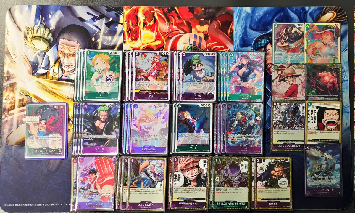 12.4 하치노스 
緑紫ルフィ

1R 적황 벨로 베티 ⭕️
2R 흑황 모리아 ⭕️
3R 흑 이무 ⭕️
4R 흑 크로커다일 ⭕️

원피스 최고의 콤보 덱