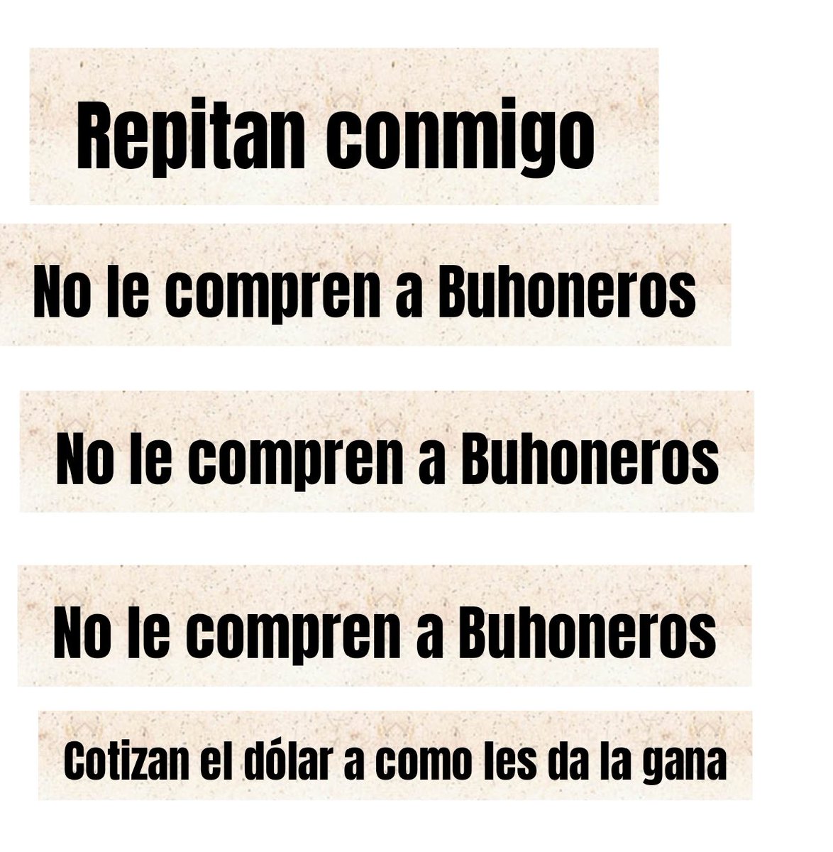 Múltiples denuncias sobre que en la Hoyada , en el mercado del cementerio y en Sabana Grande los buhoneros tienen tasas de divisas a mas de Bs.400 por dólar. Es el momento de ir a centros comerciales o a comercios legales que tienen su tasa BCV.