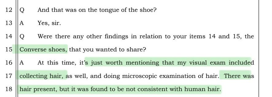 Beth02428329's tweet image. Stacy Bozinovski claims that ‘every part’ of Abby’s Converse shoes were heavily soiled….
Do we have any pics to clarify this 🤔

@alleyesondelphi @AimeeLy58101071 @IUHabeas @SleuthieGoosie @defense_diaries @CrissyRose05 
#Delphi 
#RichardAllen 
#FreeRickAllen