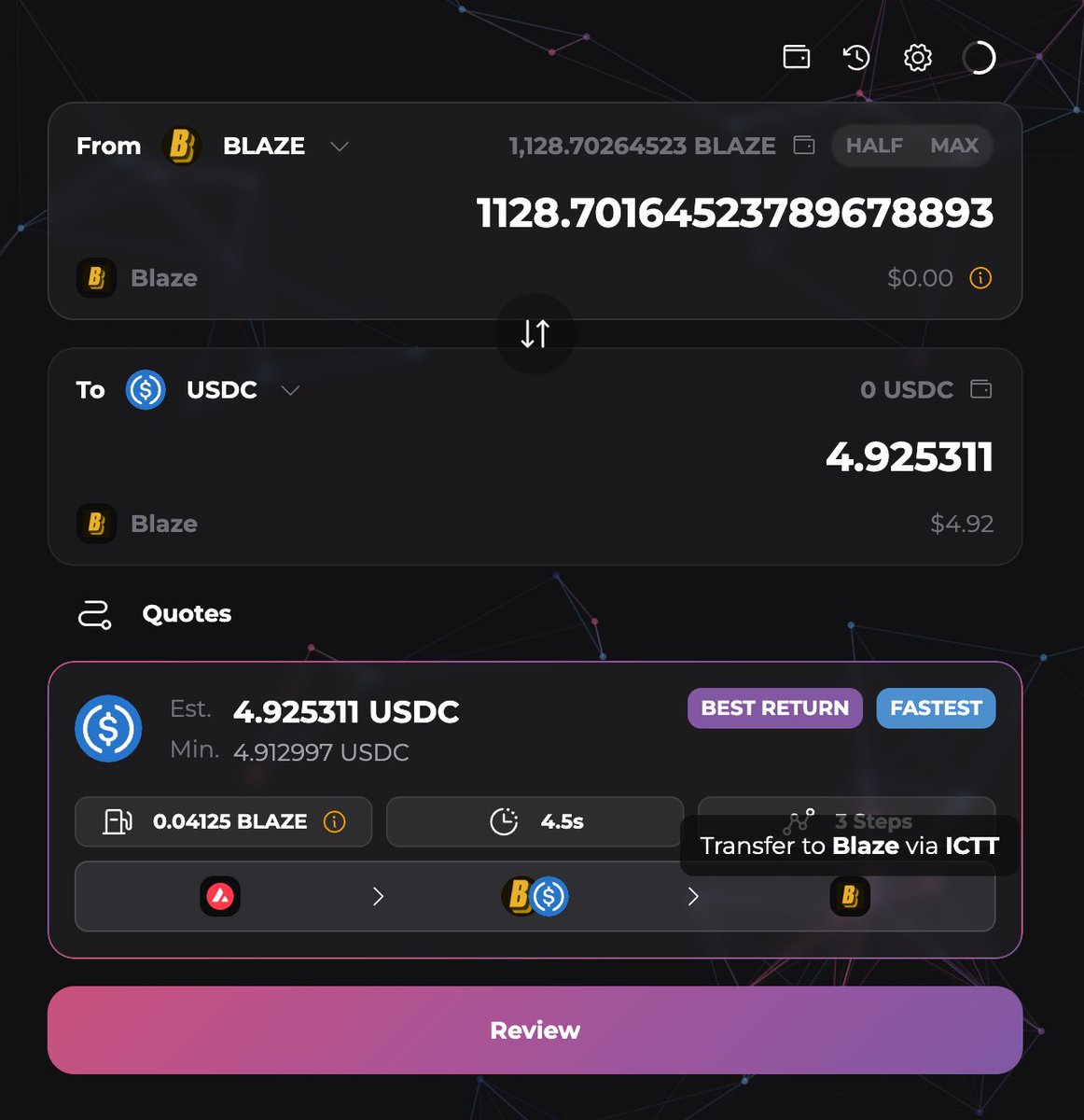🥁 Welcoming a new <a href="/avax/">Avalanche🔺</a> L1 to Tesseract: <a href="/blaze_stream/">Blaze</a>!

$BLAZE and  $USDC on Blaze's L1 is now interoperable with the C-Chain which means Blaze now benefits from the entire Avalanche liquidity ecosystem.

For the curious (or skeptical), you can try right now to see for