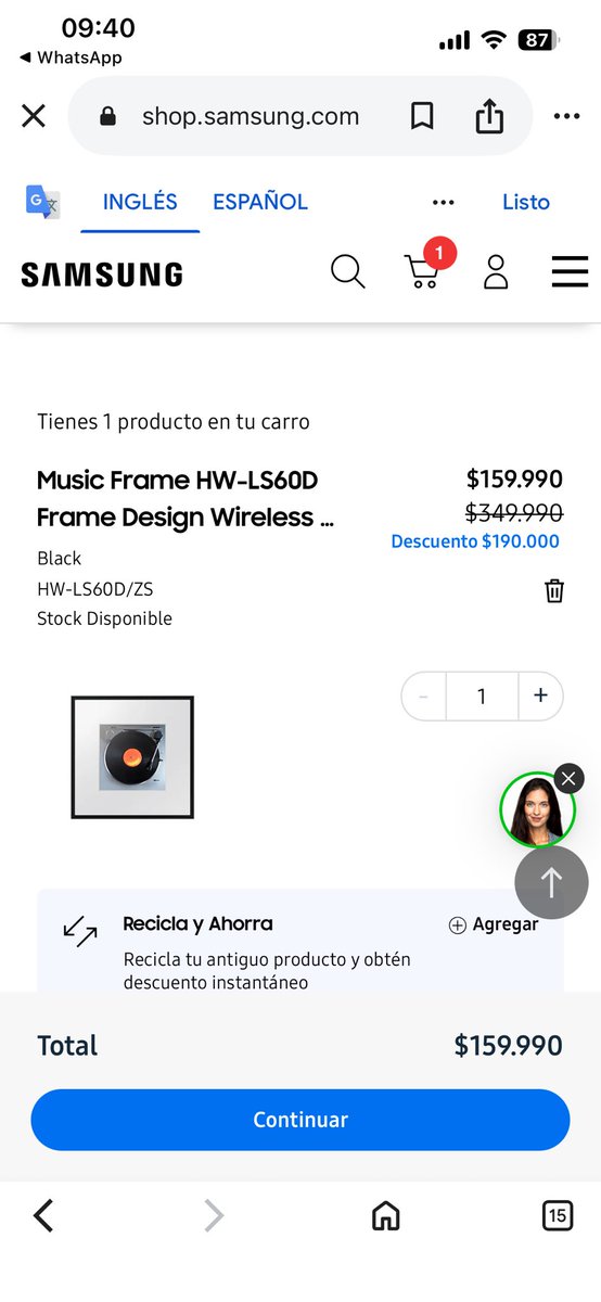#AutopistaConTaco vieron el parlante de samsung que apareció aún está con precio de blackfriday??
