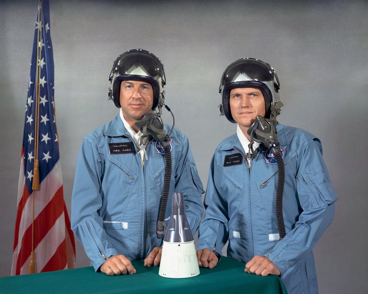 Astro_Cady's tweet photo. 🚀#OTD 12/4/1965, @NASA_Astronauts Frank Borman and James Lovell launched on #GeminiVII, with a primary mission to show that humans could live in weightlessness for 14 days - a record that would stand until 1970:
https://t.co/qwxonYYYeu
@NASA #Gemini #Gemini7 #space #spaceflight https://t.co/gA1Mr3ac4t