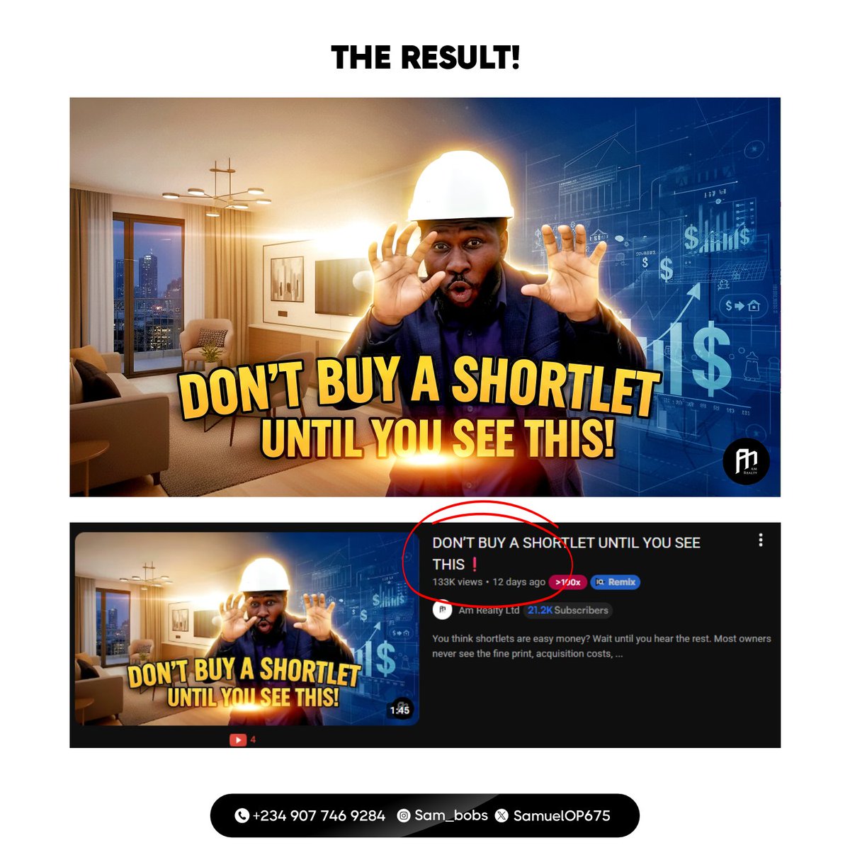 Here’s a thumbnail I designed for a client  and it’s already delivering outstanding results. Just 12 days after upload, the performance metrics are impressive and continue to grow.