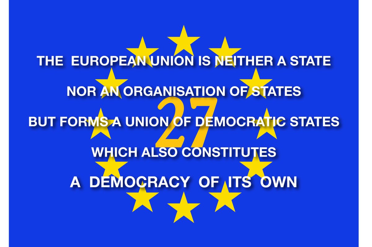 EUSpokesman's tweet photo. @SpinelliGroup @pvdaeuropa @TheProgressives @GreensEFA 
 BREAKING Prior to its 75th anniversary , the identity of #EU has been established at last!
#EUCJ President identifies EU as a democratic union of democracies 
Full analysis in preprint at https://t.co/MOUv879ska https://t.co/I2aYLoCJAY