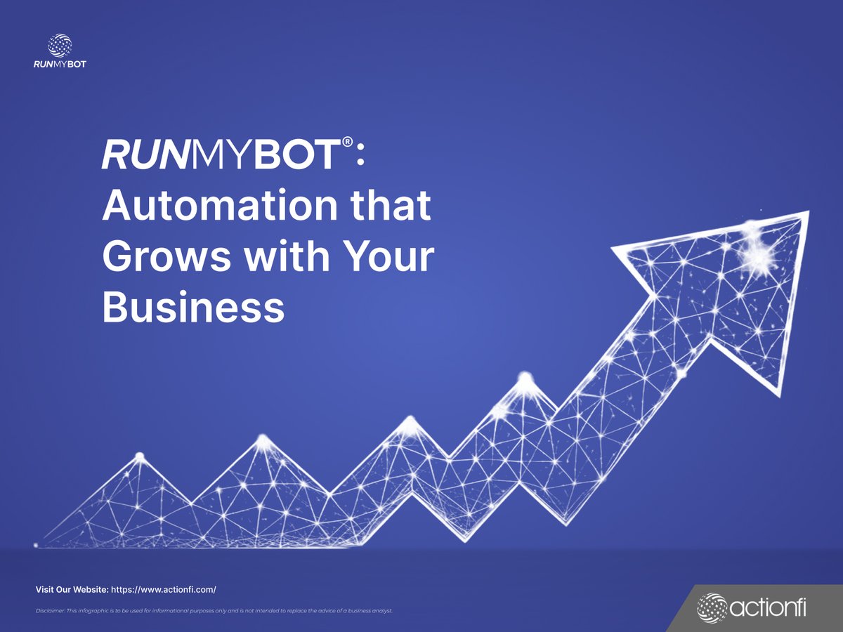 actionfi_'s tweet photo. Work smarter. Grow faster.

Keep your workflows future-ready with RUNMYBOT®! Connect systems, handle data, schedule tasks, and see insights in real time, all in one place.

#actionfi #runmybot #automation #datawrangler #unifiedapi #eventpro #automatedworkflows https://t.co/1rH70EaTF3