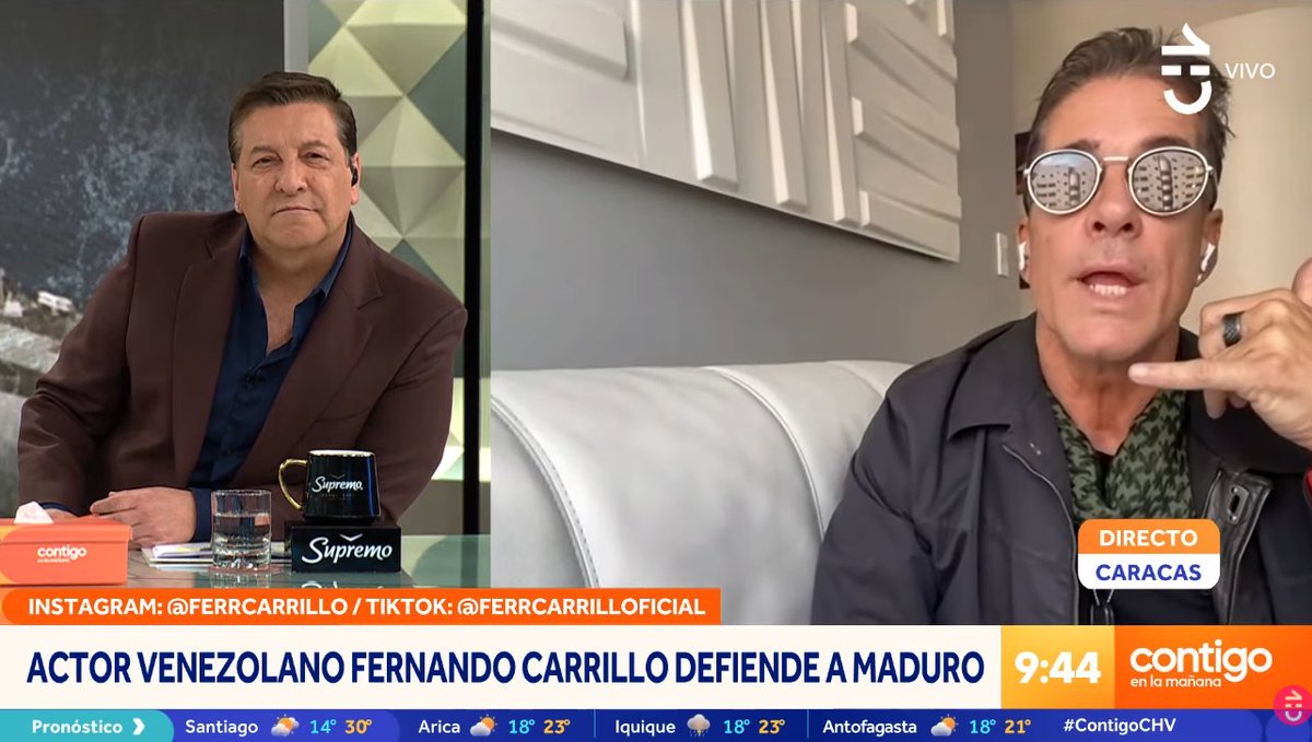 Jaravision de blanquear inmigrantes ilegales, ahora están blanqueando a Nicolás Maduro

#ContigoCHV