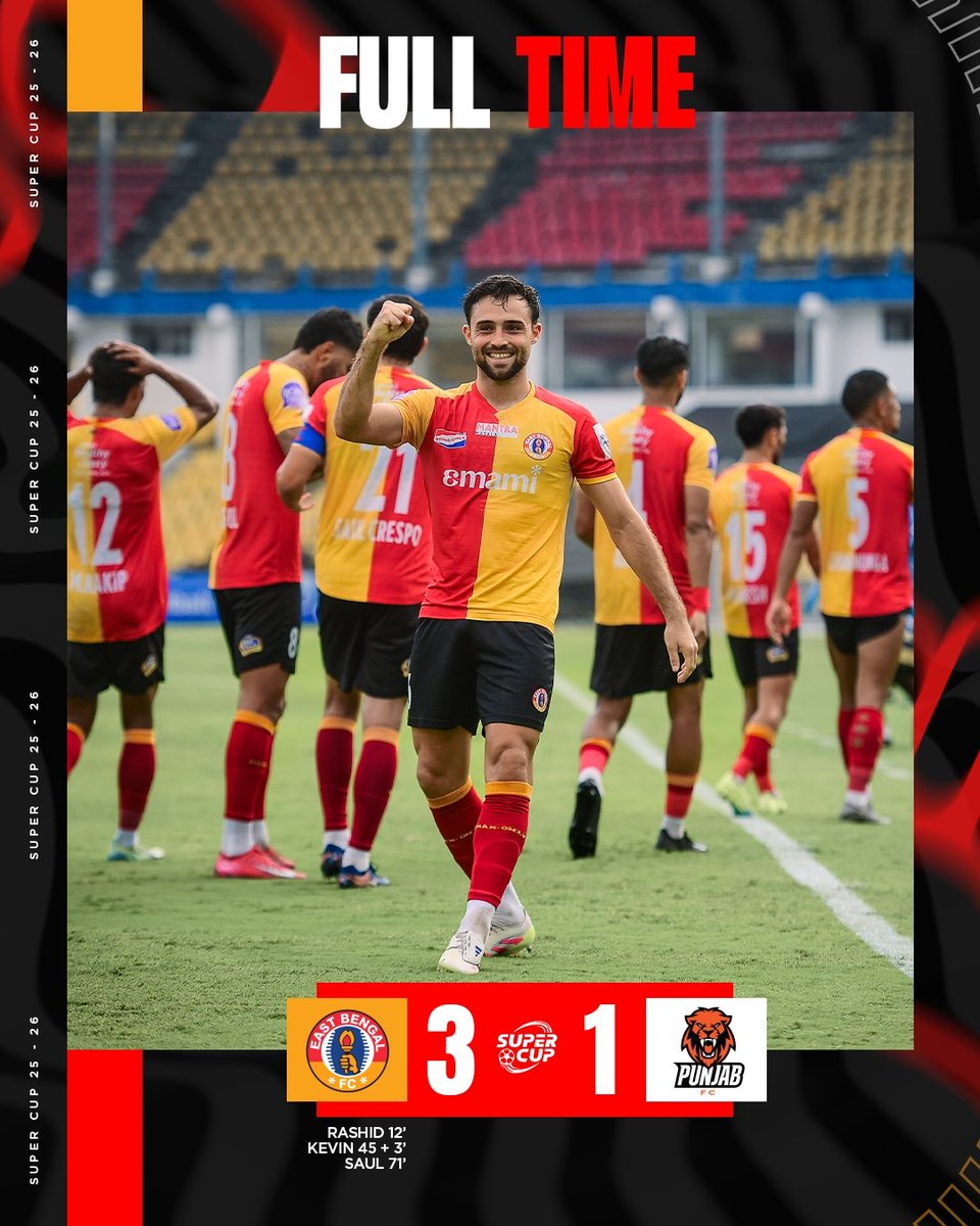 INTO THE FINAL 💪🔴🟡

#JoyEastBengal #AIFFSuperCup