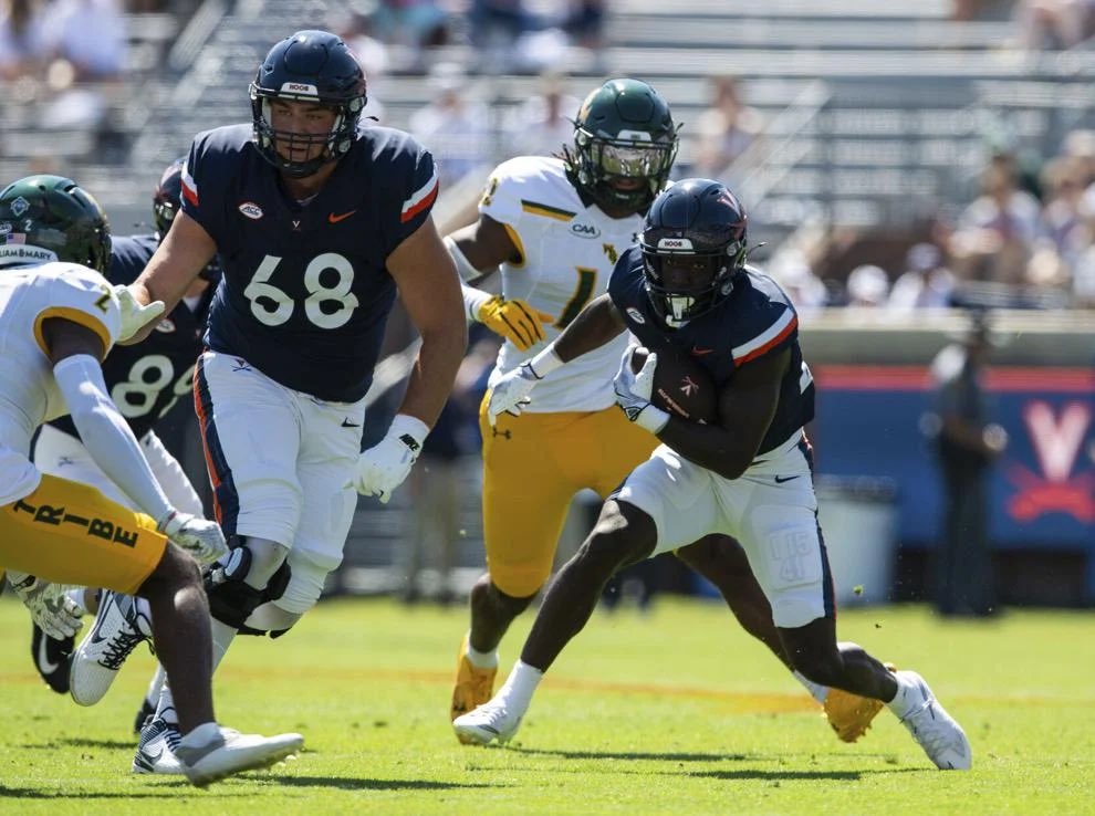 No one on #UVa’s roster was recruited over more last offseason than RT Jack Witmer. The Hoos kept adding transfer tackles.

Yet, it’ll be Witmer who starts his 11th straight game in Saturday’s ACC title bout. “He had an unshakeable belief in himself.”

dailyprogress.com/sports/college…