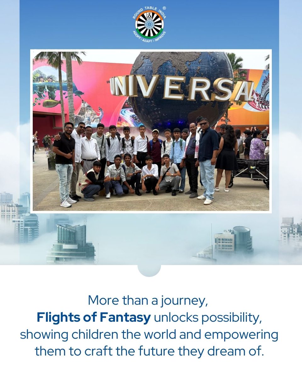roundtableindia's tweet photo. Flights of Fantasy opens worlds for children, where new sights spark confidence, dreams grow bigger, and futures feel possible.
#flightsoffantasy #roundtableindia #rtiindia #childempowerment #exposurematters #futureleaders #inspiringkids #educationforall #dreambigkids #impactstories #communityserviceindia #youthempowerment #buildingfutures #hopeinmotion #createabettertomorrow