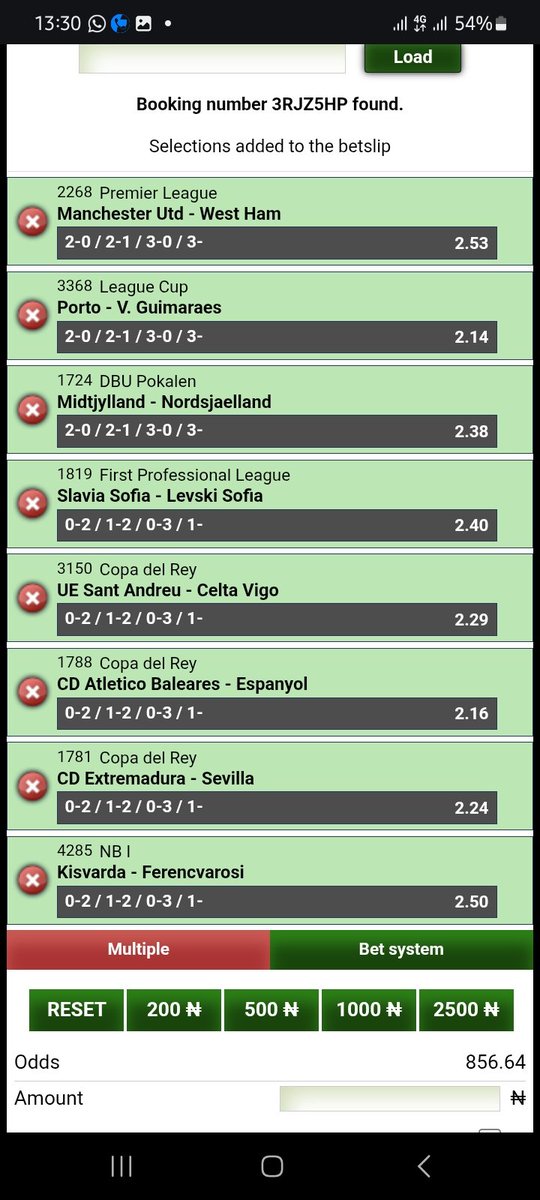 woozzaabets's tweet image. 8/8  Multi Correct Scores ACCA 🔥 

GRAND AUDIT INCOMING 🍻

📌  8️⃣0️⃣0️⃣+   Odds 

Codes 👇 #Bet9jaCode

3RJZ5HP 
 
Bookie  @Bet9jaOfficial 

Not on ?

Register and Play 👇

rb.gy/dyiph