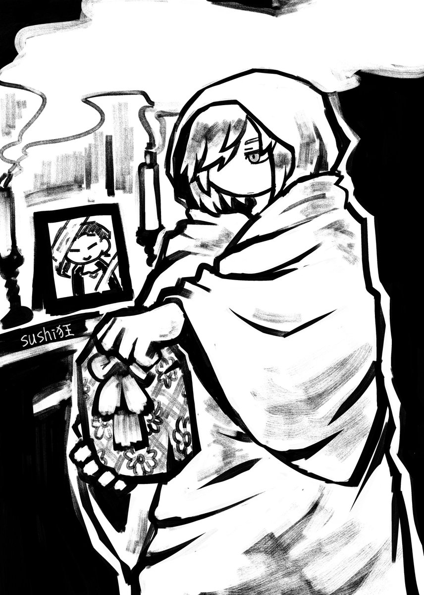 トキサカさんの元凶組同人誌『春雷』に寄稿させていただいた絵です🕯️
(漫画の方はもう少し後に再録します)