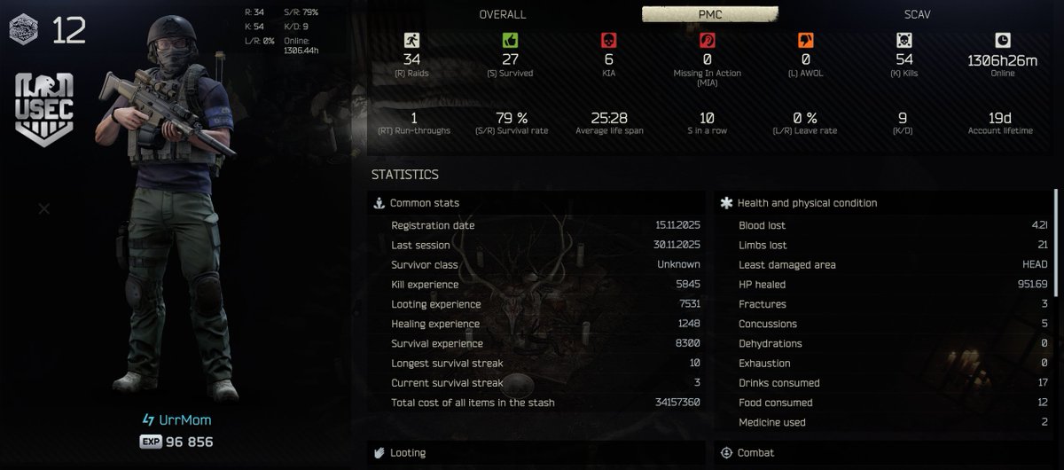 I've been playing much slower for 1.0 than previous wipes because I've been teaching my daughter (and also wanting to protect her - can't help it)  #eft #tarkov #EscapefromTarkov #usec