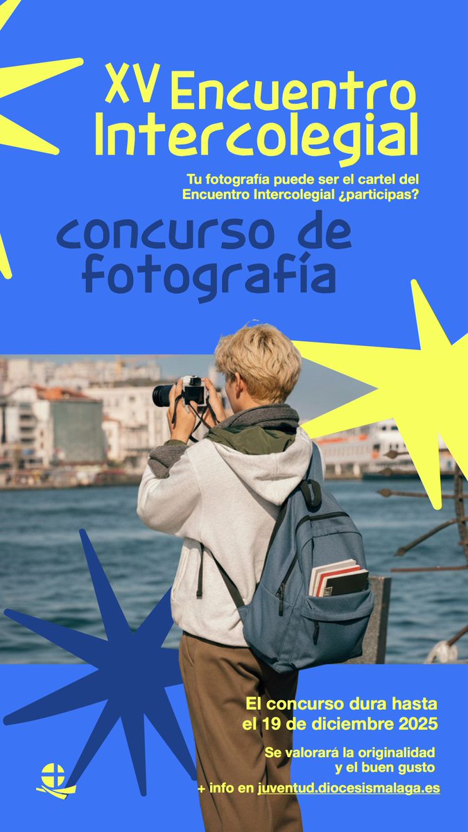 Participa en el concurso de carteles fotográficos para anunciar el XV Encuentro Intercolegial. Tienes toda la info en juventud.diocesismalaga.es