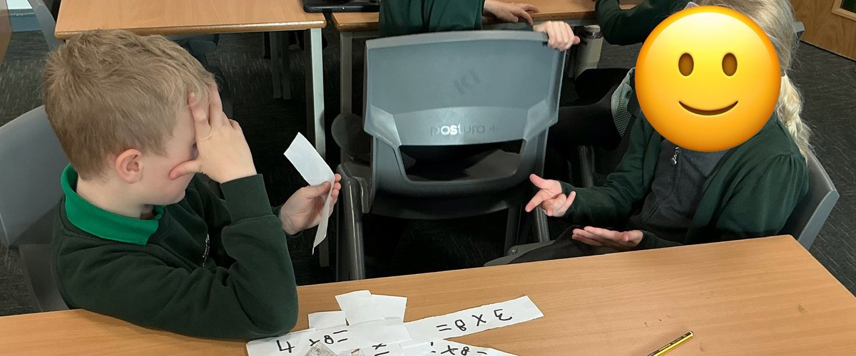 Year 3 smashed their 8 times table today using flash cards! Multiplication masters in the making!🚀