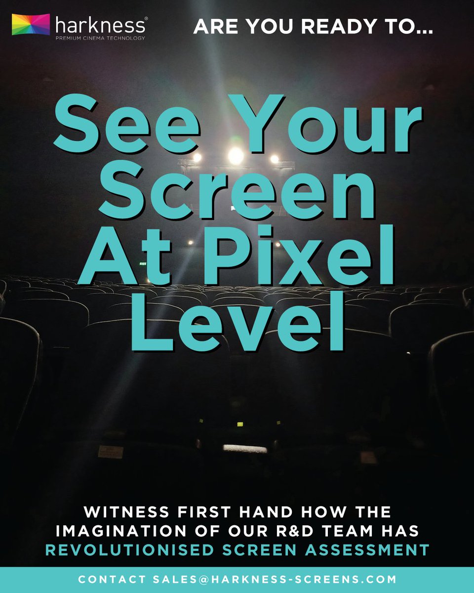 HarknessGroup's tweet image. Harkness is transforming screen diagnostics. Get pixel-level clarity and discover how advanced R&amp;amp;D is revolutionising the future of cinema screens. #Harkness #PremiumCinemaTechnology #TechInnovation