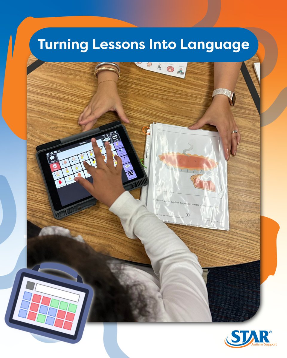 💬✨ Communication grows when AAC meets meaningful instruction. We embed language targets into lessons so students can practice real communication and generalize skills.  💙
#StarAutismSupport #AAC