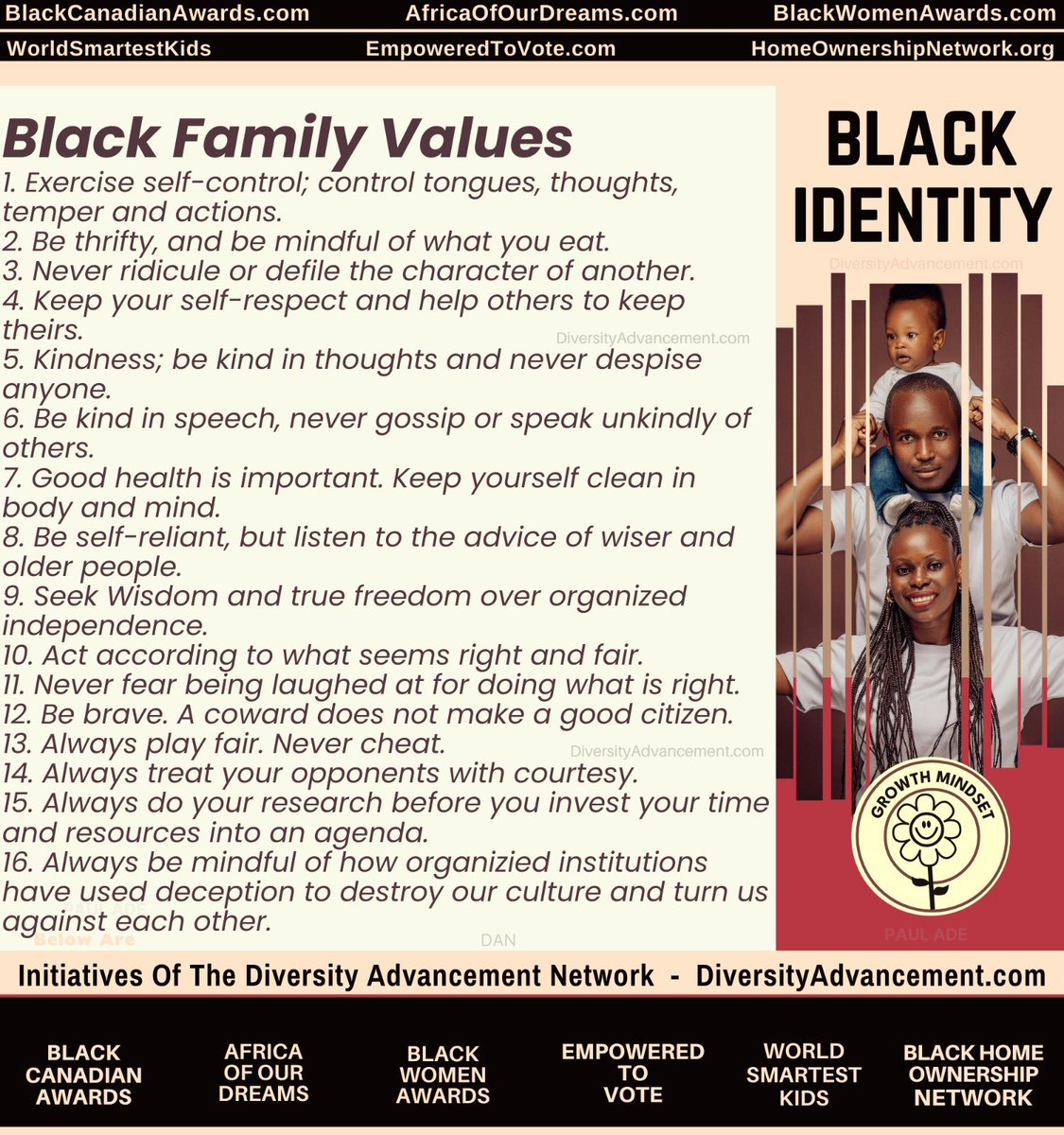 Rooted in strength. Guided by values. Building our future with pride. ✊🏾❤️ #BlackFamilyValues #BlackExcellence #BlackIdentity #GrowthMindset #DiversityAdvancementNetwork