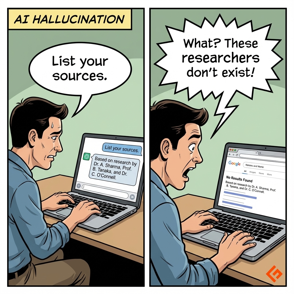 meetushathegeek's tweet photo. Sometimes, we need to go back to the good old Google 😉

We can also use Geekflare multi-chat mode to cross check. All models won't come up with the same non-existent researcher's names, you know. 

#AIHallucination #LLM #geekflare #generativeAI https://t.co/UlvvOqaS5m