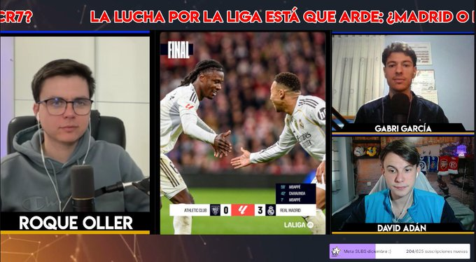 ⚔️ ¡EMPEZAMOOOOS!

🔥⚪️ El REAL MADRID golea al ATHLETIC (0-3)
😮‍💨 Respira XABI ALONSO + ¿El mejor partido de la temporada? 🤔
🐢⭐️ Exhibición de MBAPPÉ, a 4 goles del récord de CR7
😬 Así queda la lucha por el LIDERATO
 
💜 twitch.tv/agorafutbol