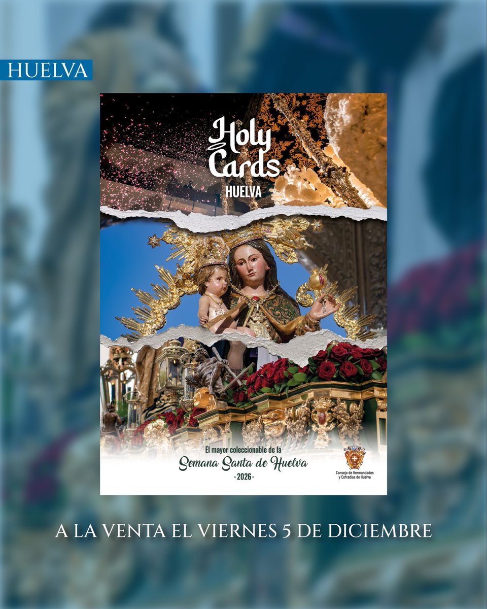 ¡Recuerda! Desde mañana ya puedes encontrar en la web oficial de <a href="/HolyCards_/">HolyCards</a> y quioscos de Huelva el álbum de la Semana Santa de Huelva 2026 🥰

Una edición que, un año más, tenemos el placer de patrocinar
holycards.es
