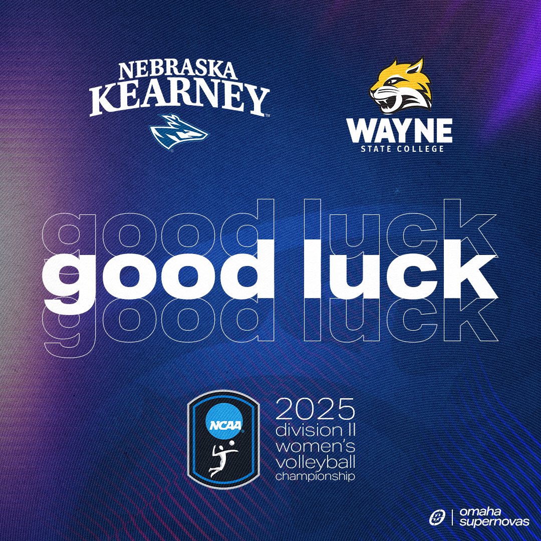 OmahaSupernovas's tweet photo. Good luck to Kearney and Wayne State in the DII Women’s Volleyball Championship! 🔵🟡

#GoLopers | #ItsYourShip #StayAnchored https://t.co/7HzXerUAtA