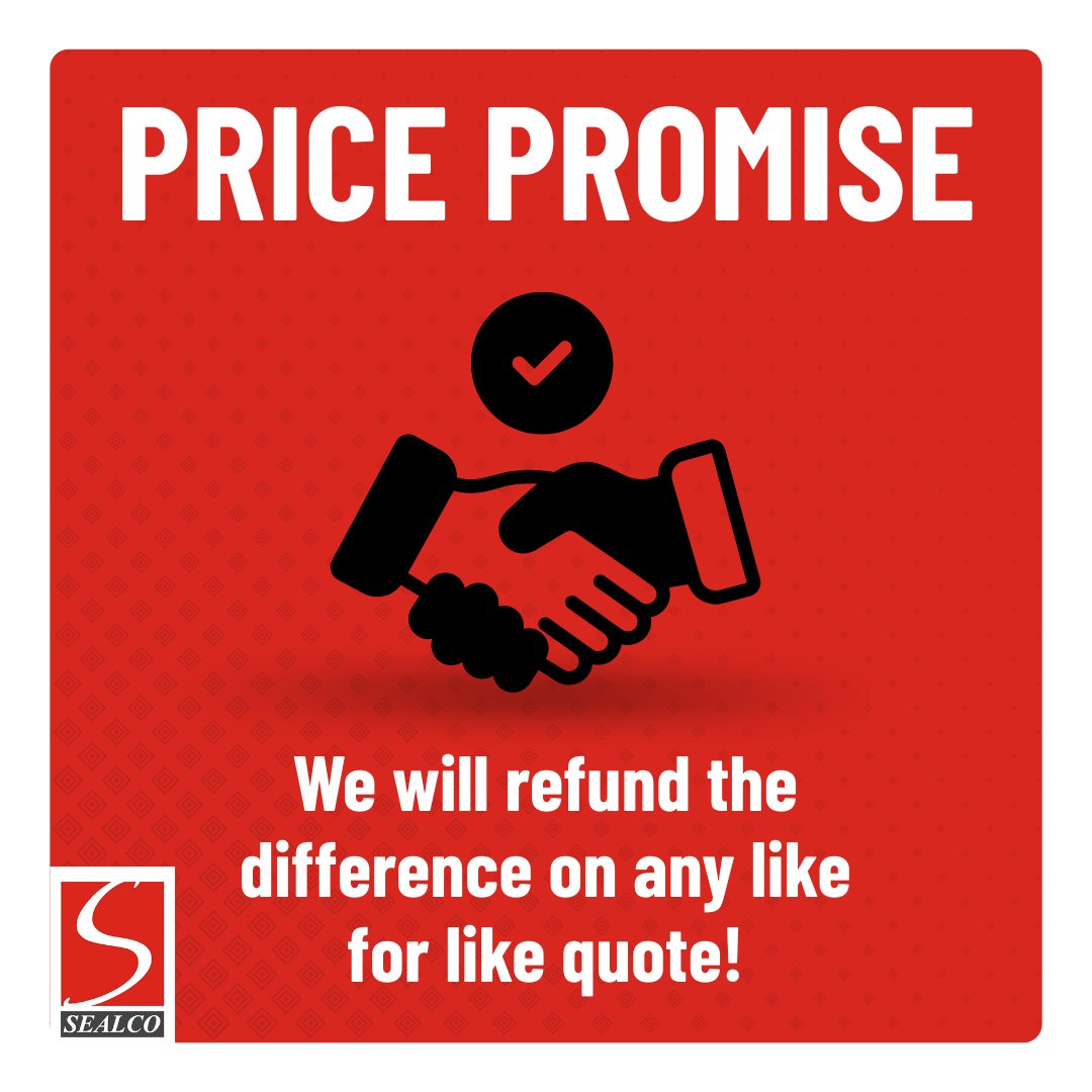Here at Sealco, our price promise means you won't pay more!

Found a like-for-like quote cheaper somewhere else? We will refund the difference.

Order &amp; browse confidently online today - brnw.ch/21wY4JA

*Terms &amp; conditions apply