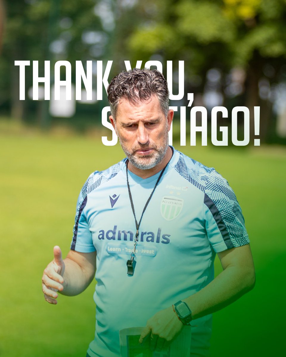 THANK YOU, SANTI GARCIA! 💚
Santi, who joined as U21 head coach in 2023, is finishing his time at Levadia. Under his guidance several players reached the first team.

Thank you for your contribution and good luck on your next journey! 👋

#fcilevadia