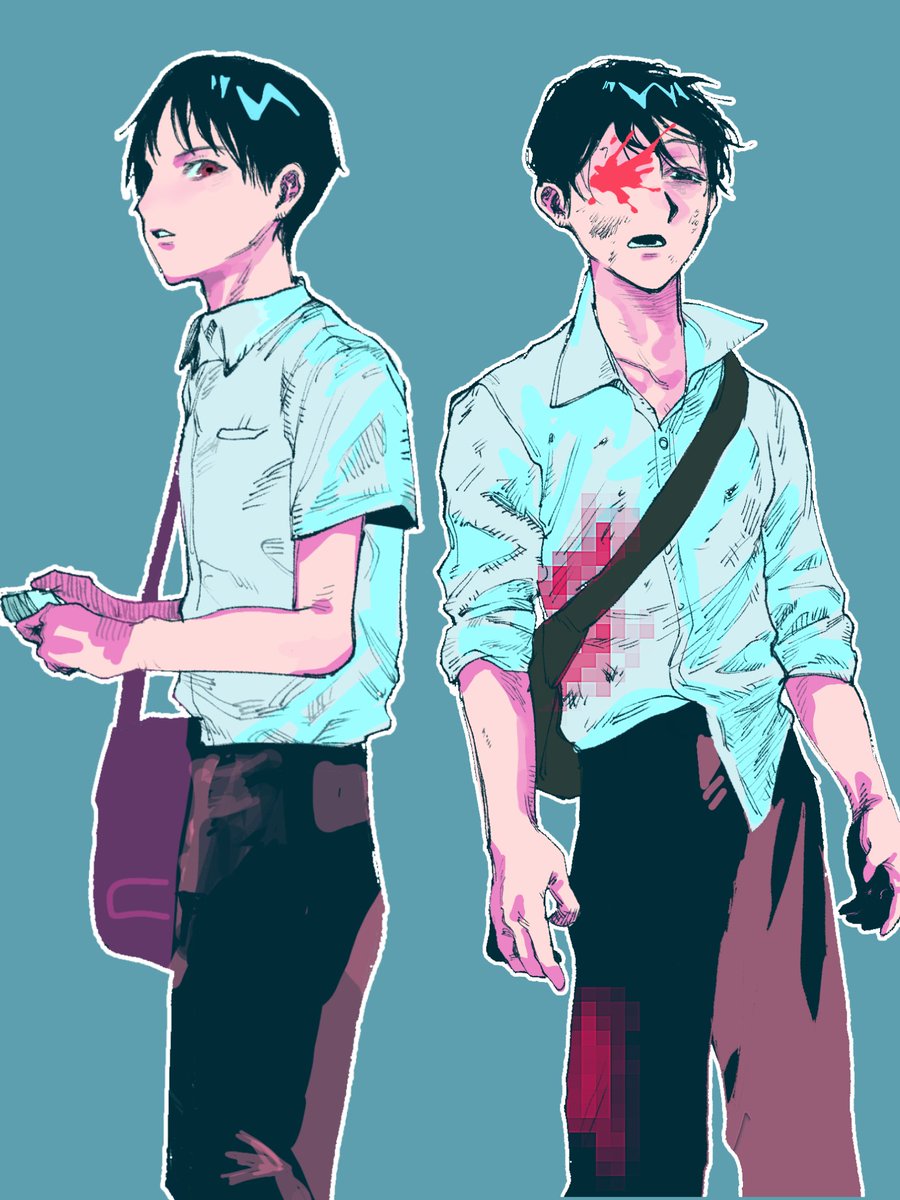 並べて興奮してる