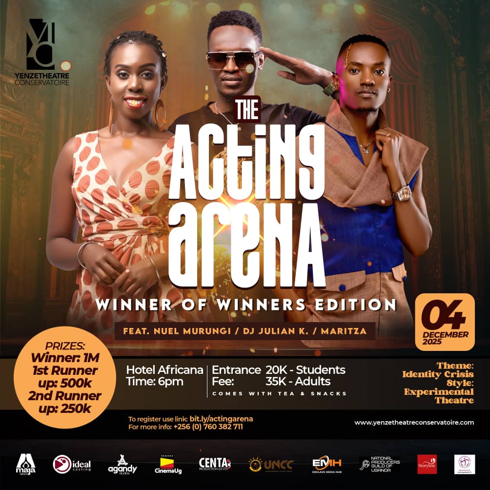 THURSDAY 4TH! 6PM
Start the holidays 🎄 with some acting inspiration and entertainment. 

SIPI HALL hotel Africana.  

See you there!🤩