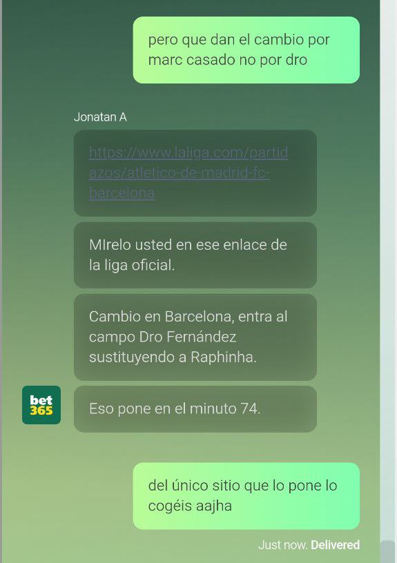 Porros365's tweet photo. No me voy a cansar de publicar contradicciones de vuestros agentes hasta que paguéis, me han nombrado ya 3 sitios distintos en los que se basan, opta, bbc, la liga, todo a vuestro puto interés y nadie hace nada aquí, sois unos LADRONES

@bet365_es @bet365 https://t.co/8ucrv6eHSS