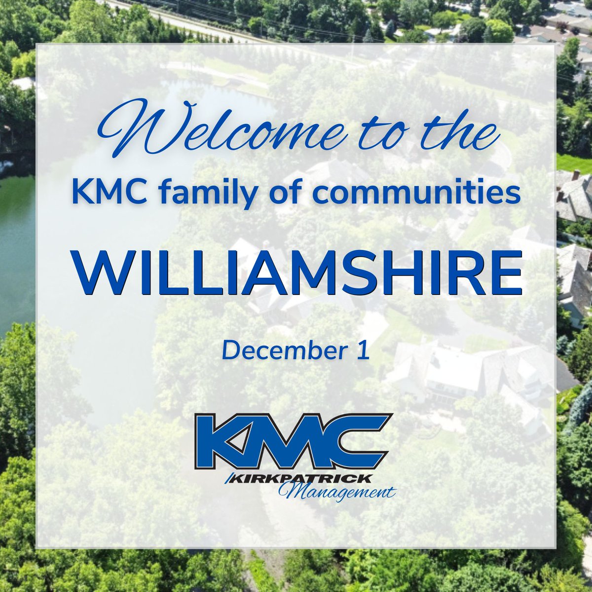 Welcome to the KMC family of communities!