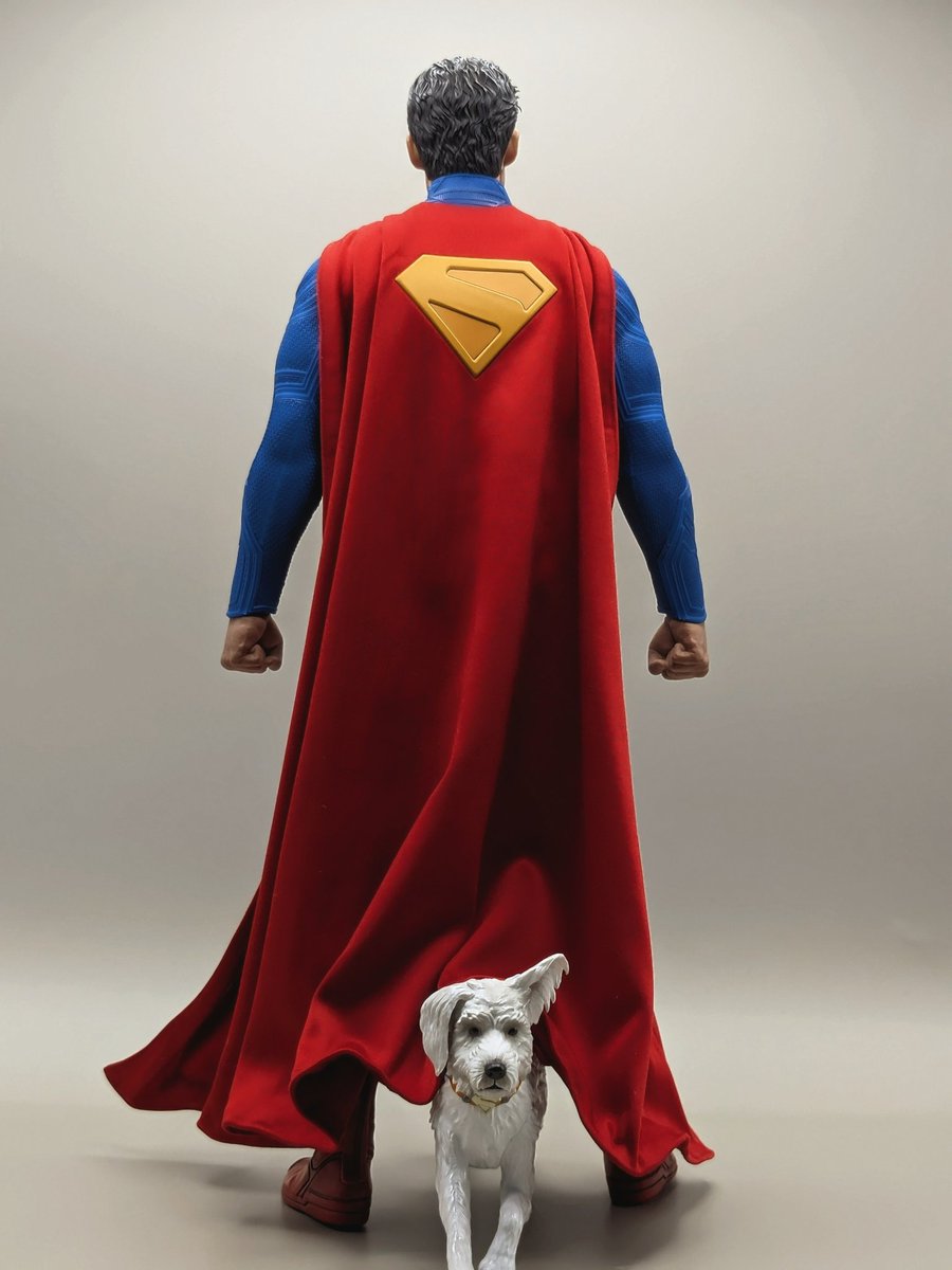 ホットトイズ】#Hottoys SUPERMAN 『スーパーマン & クリプト』 背中も